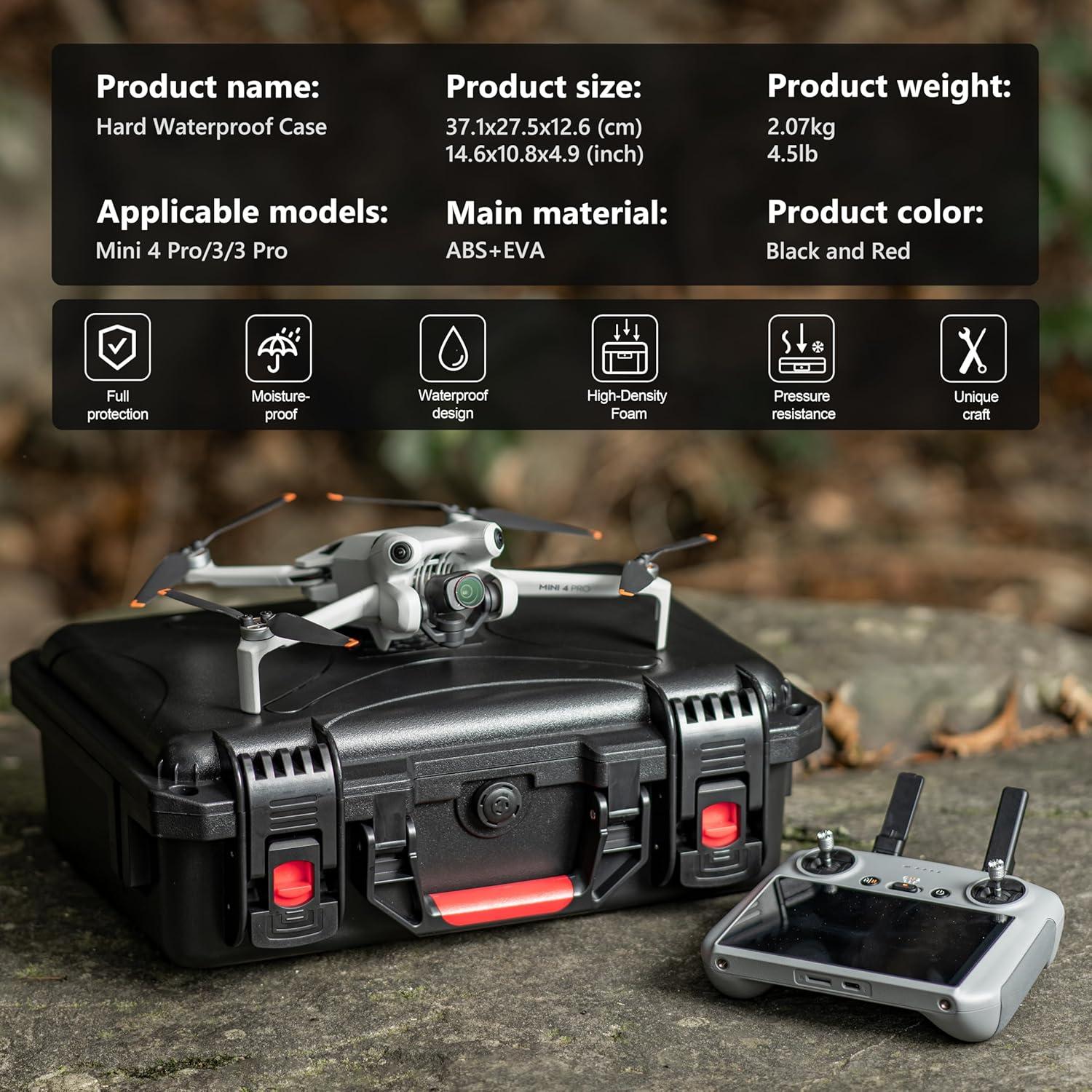 Estuche Duro Impermeable STARTRC para DJI Mini 4 Pro/3