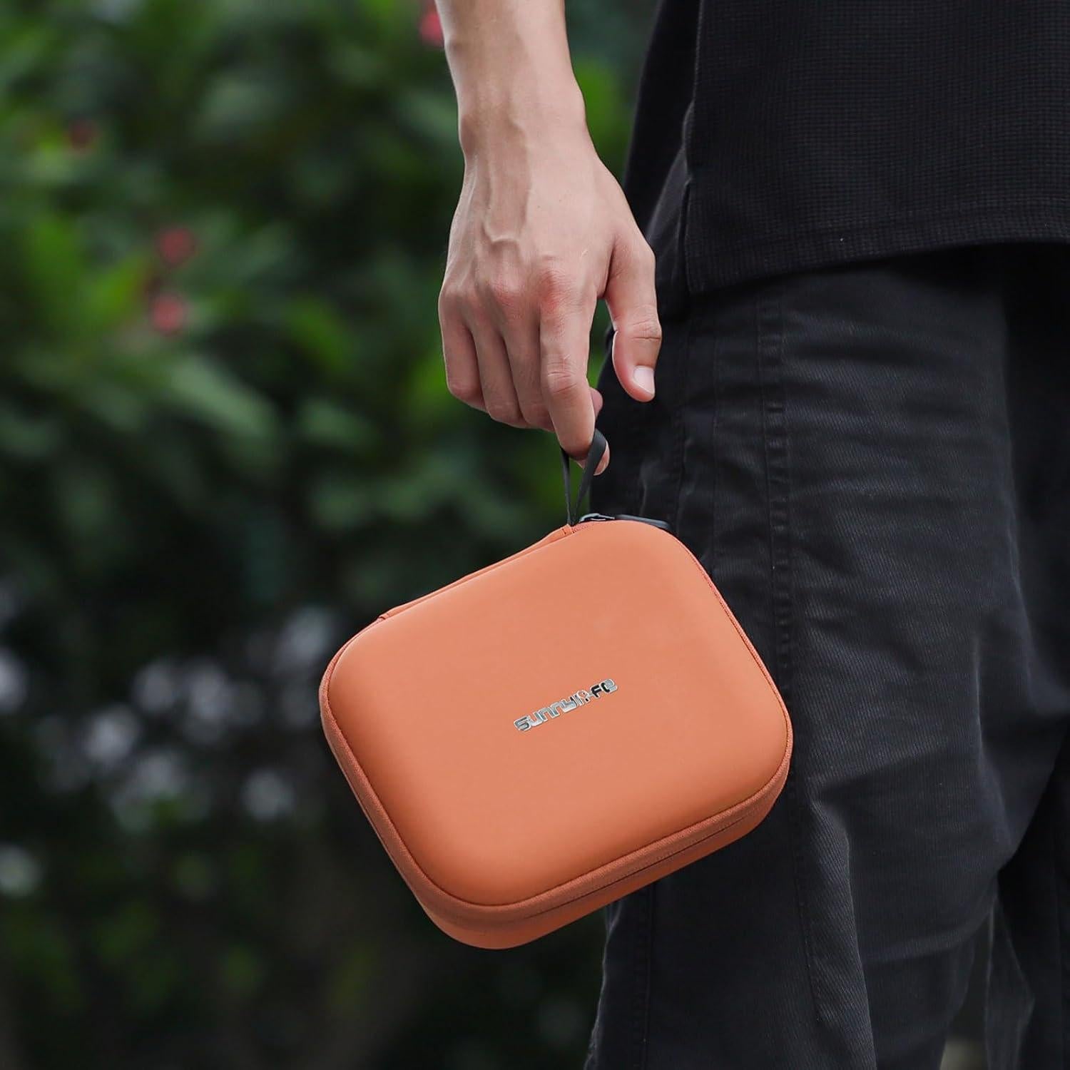 FPVtosky Carrying Case for DJI Neo - Portable Travel Storage Bag for Drone Accessories (Orange)