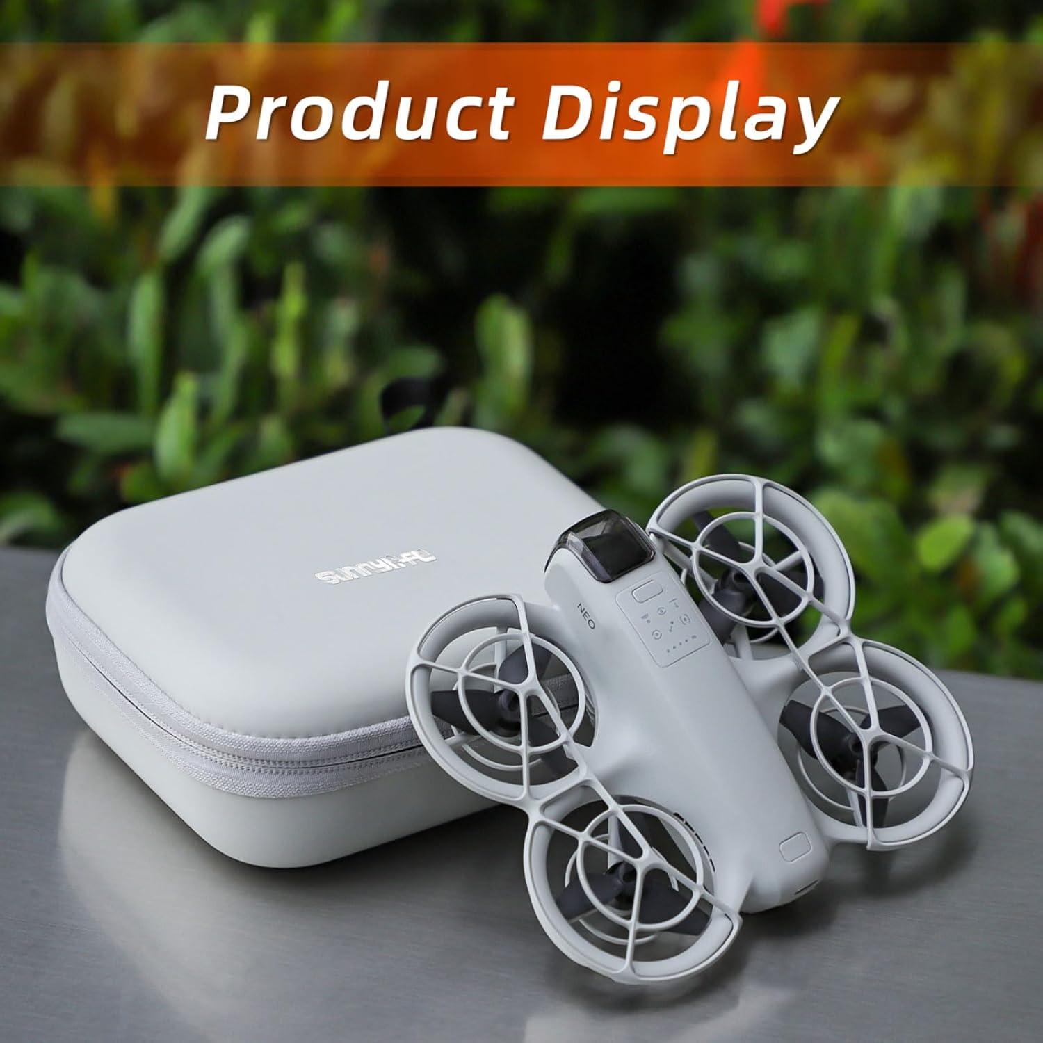 FPVtosky Carrying Case for DJI Neo - Portable Travel Storage Bag for Drone Accessories (Orange)