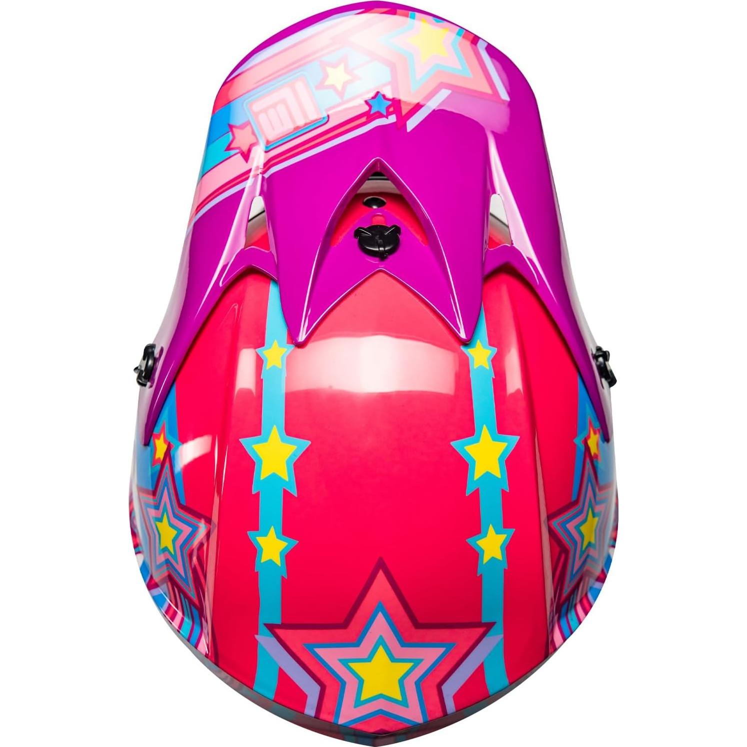 Casco ILM 128YS para Niños Motocross Rosa Pony Juvenil