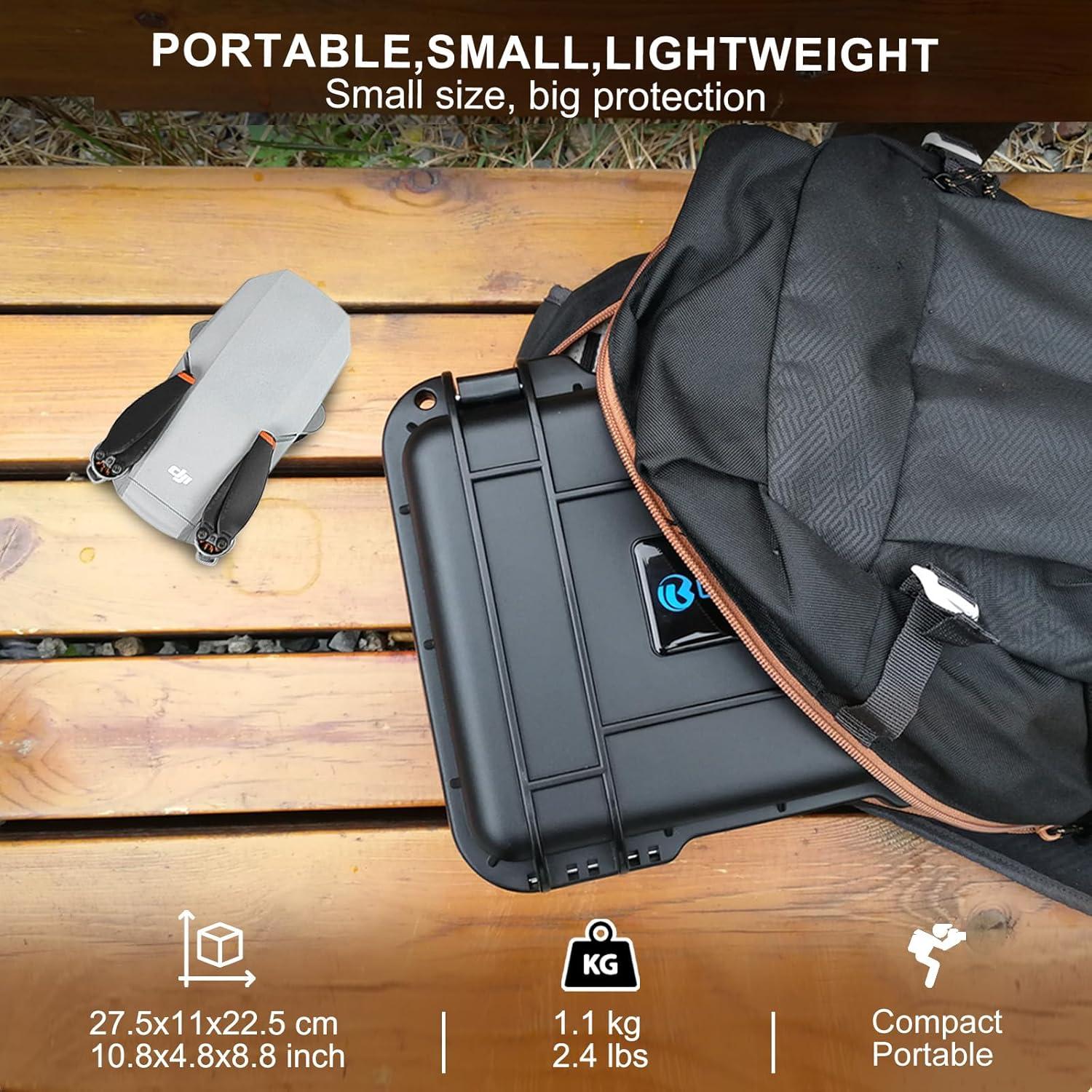 Funda Dura Impermeable Lekufee para DJI Mini 2 SE y Accesorios