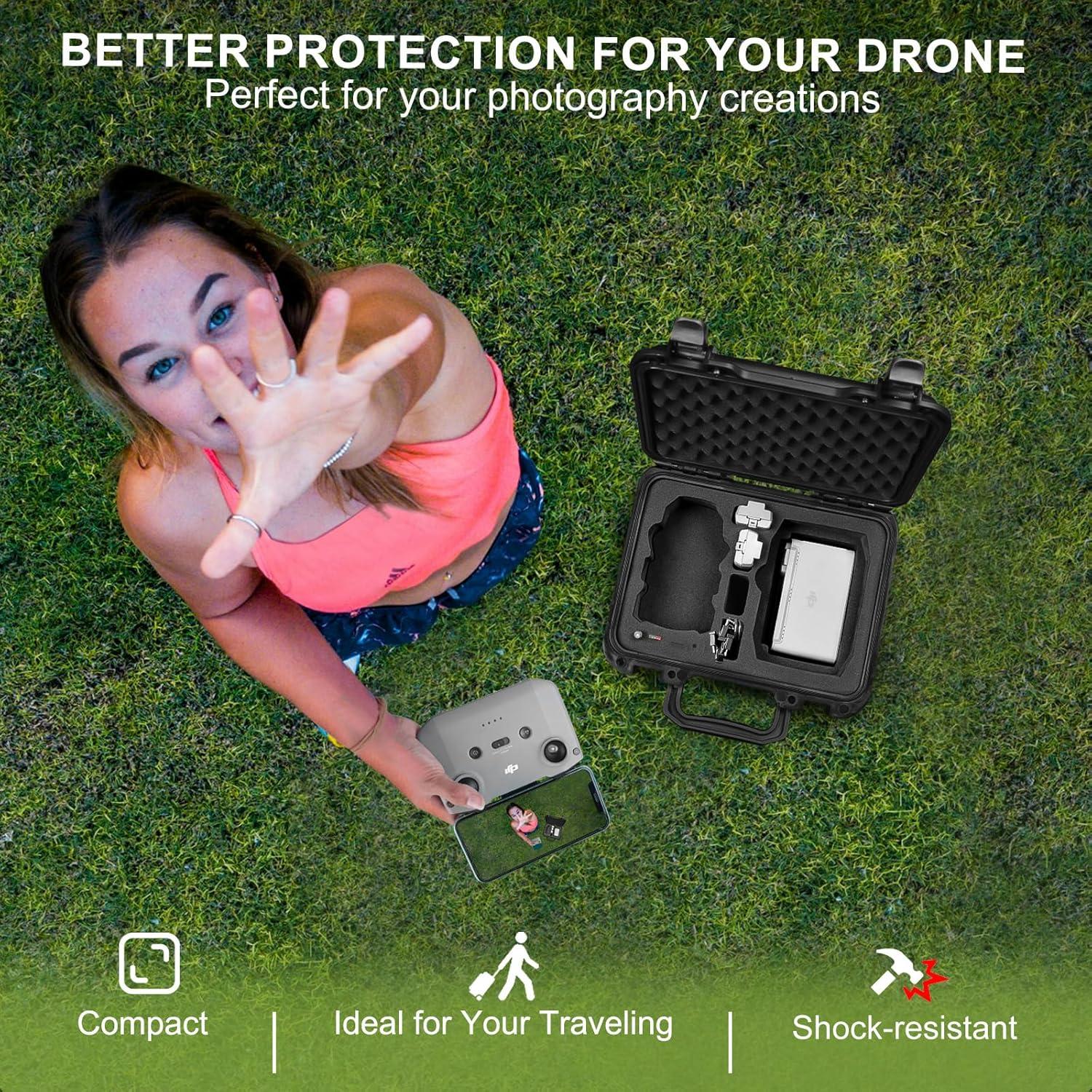 Funda Dura Impermeable Lekufee para DJI Mini 2 SE y Accesorios