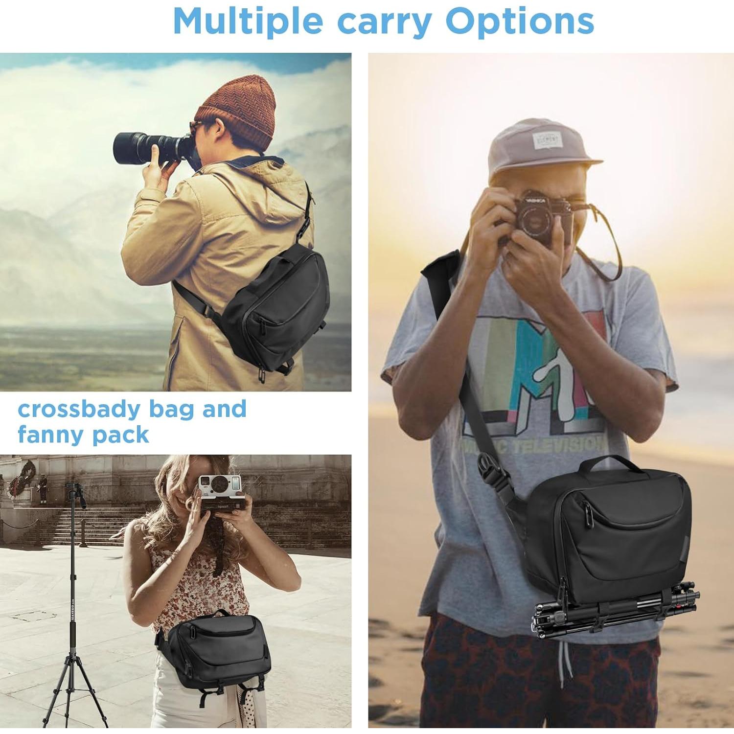 Bolsa de Mensajero TAAOKA para Cámara DSLR/SLR Impermeable