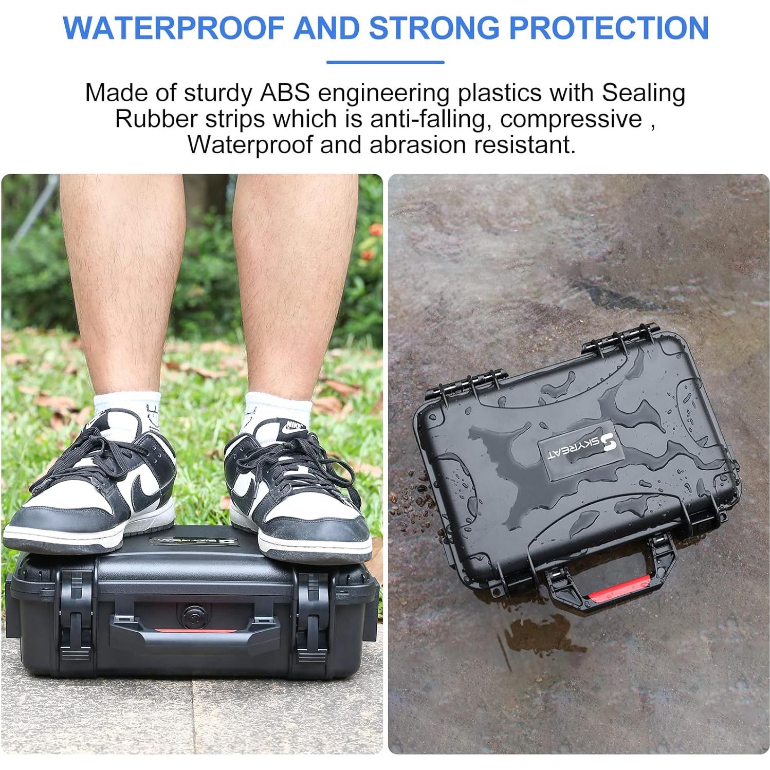 Skyreat Mini 3 / 3 Pro RC Hard Case, Waterproof Hard Shell Storage Bag for DJI Mini 3 / 3 Pro with DJI RC Controller Accessories