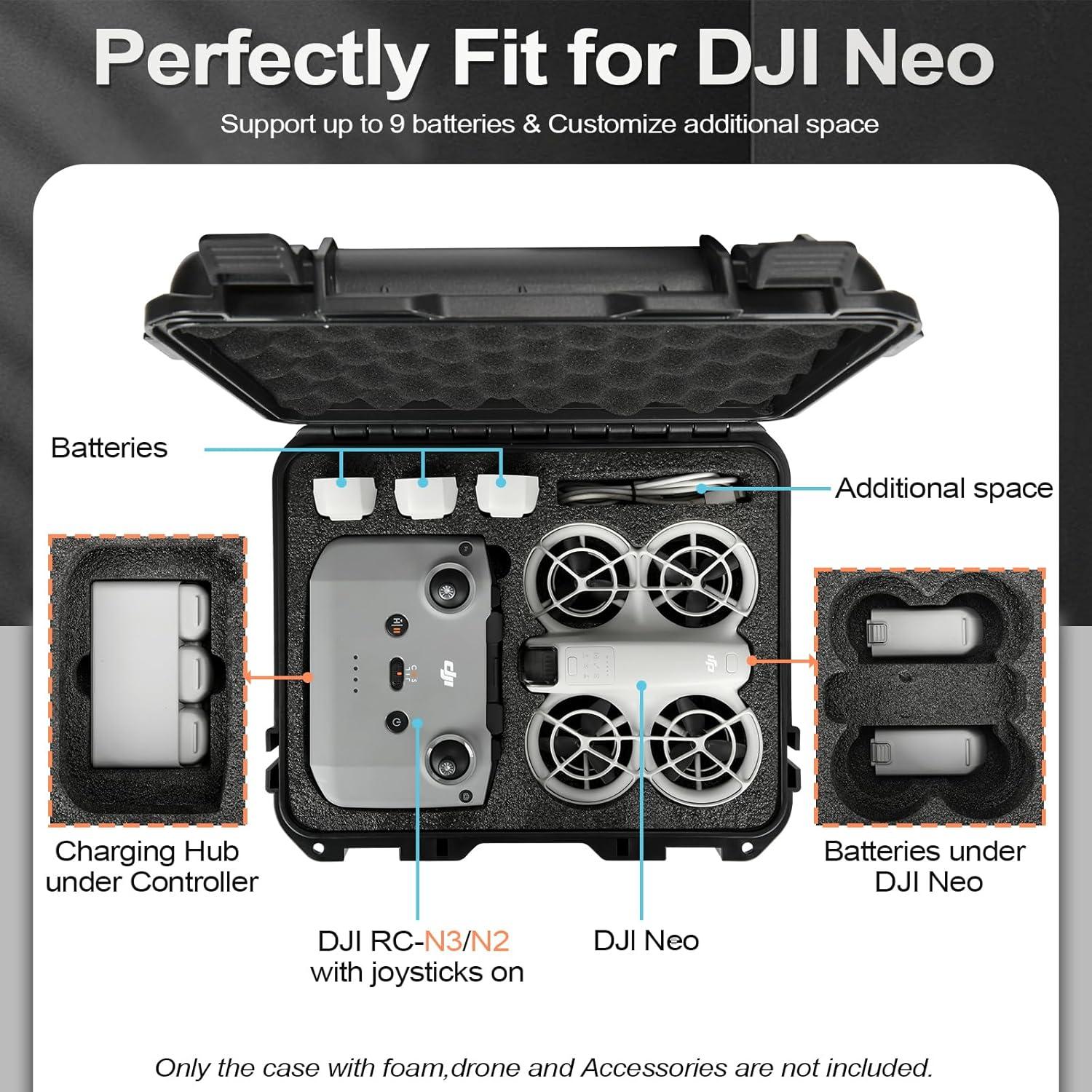 Funda Dura Impermeable YETEETH para Dron DJI NEO Combo