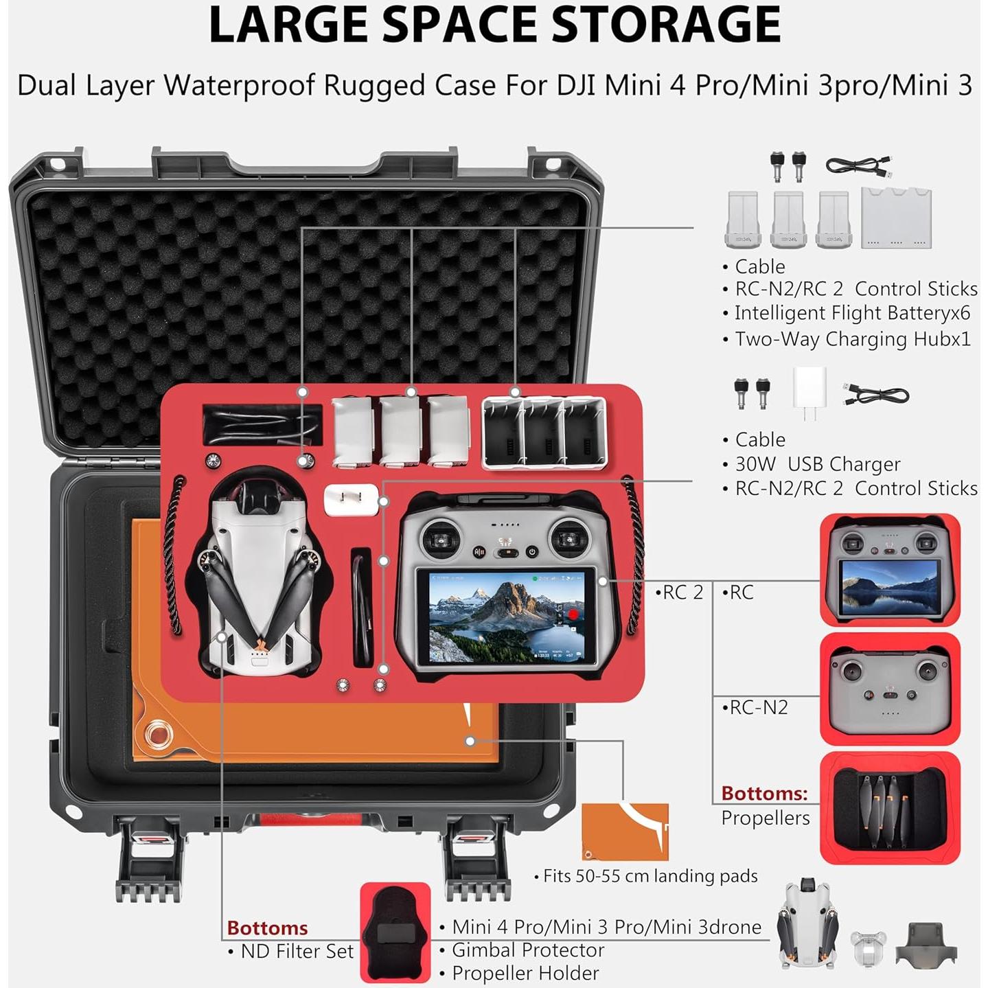 Funda Doble Capa STARTRC PHOTO para DJI Mini 4 Pro - Resistente al Agua