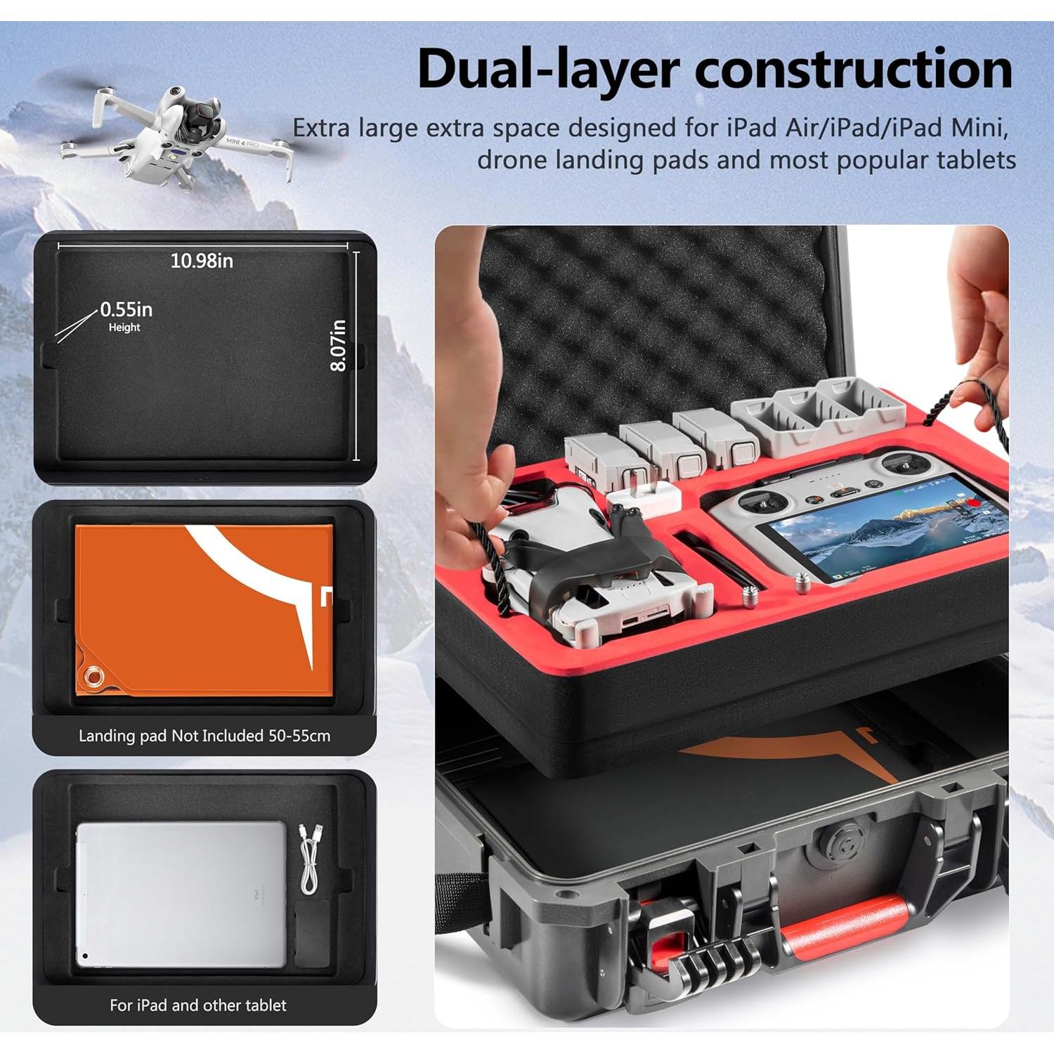 Funda Doble Capa STARTRC PHOTO para DJI Mini 4 Pro - Resistente al Agua