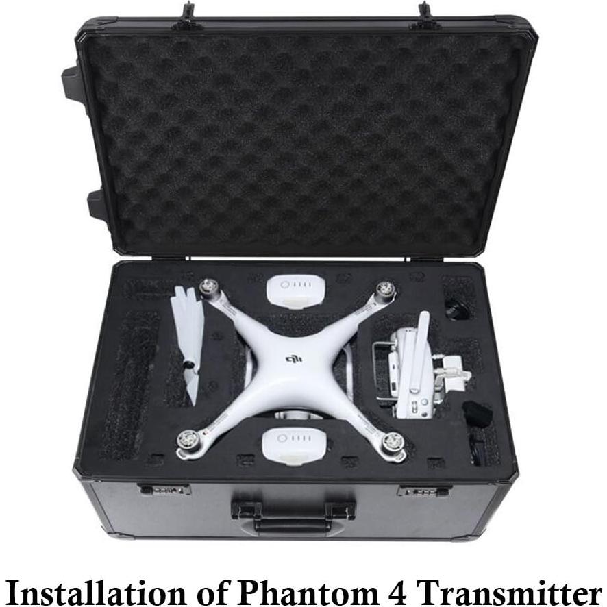 Estuche de Aluminio HUL para Drones DJI Phantom 3/4