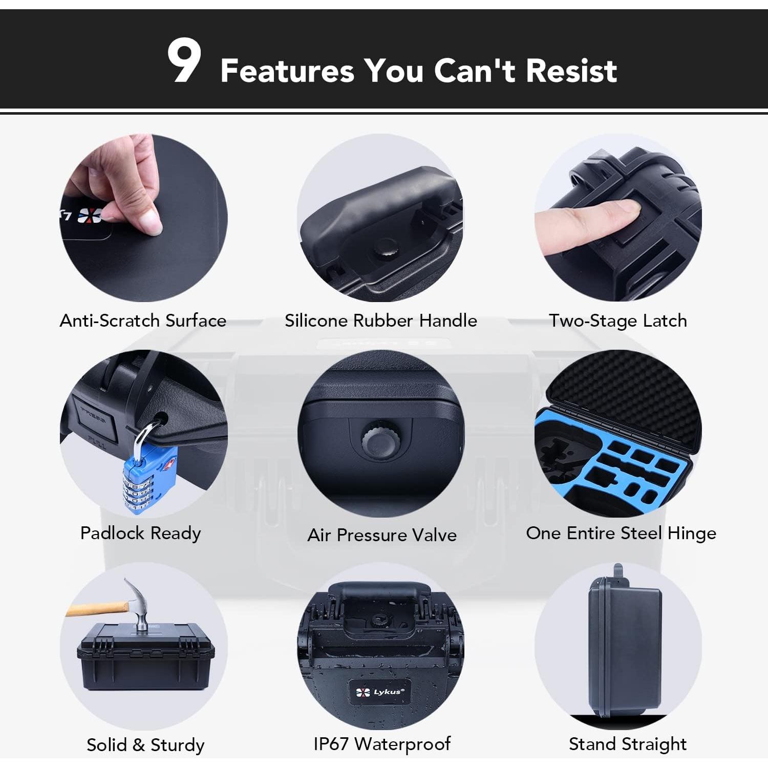 Estuche Duro Impermeable Lykus AT110 para DJI Avata y Gafas