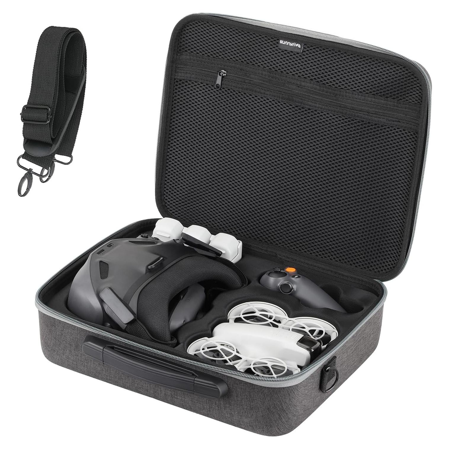 Anbee Carrying Case for DJI Neo Motion Fly More Combo, Travel Shoulder Bag Hard Shell Storage Hand Bag for Neo Drone Accessories