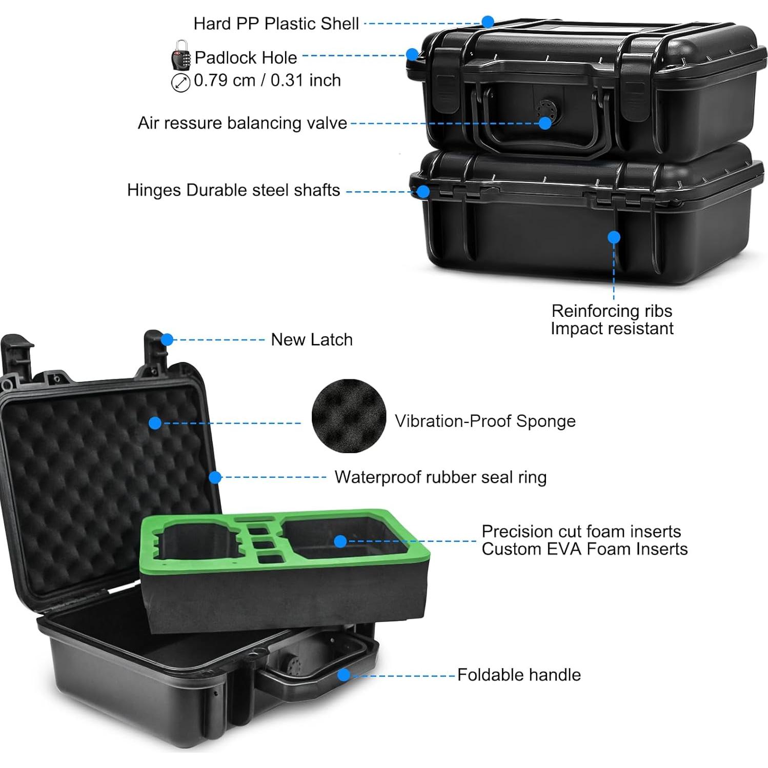 Funda Dura Impermeable Lekufee para DJI Mini 4K y Mini 2