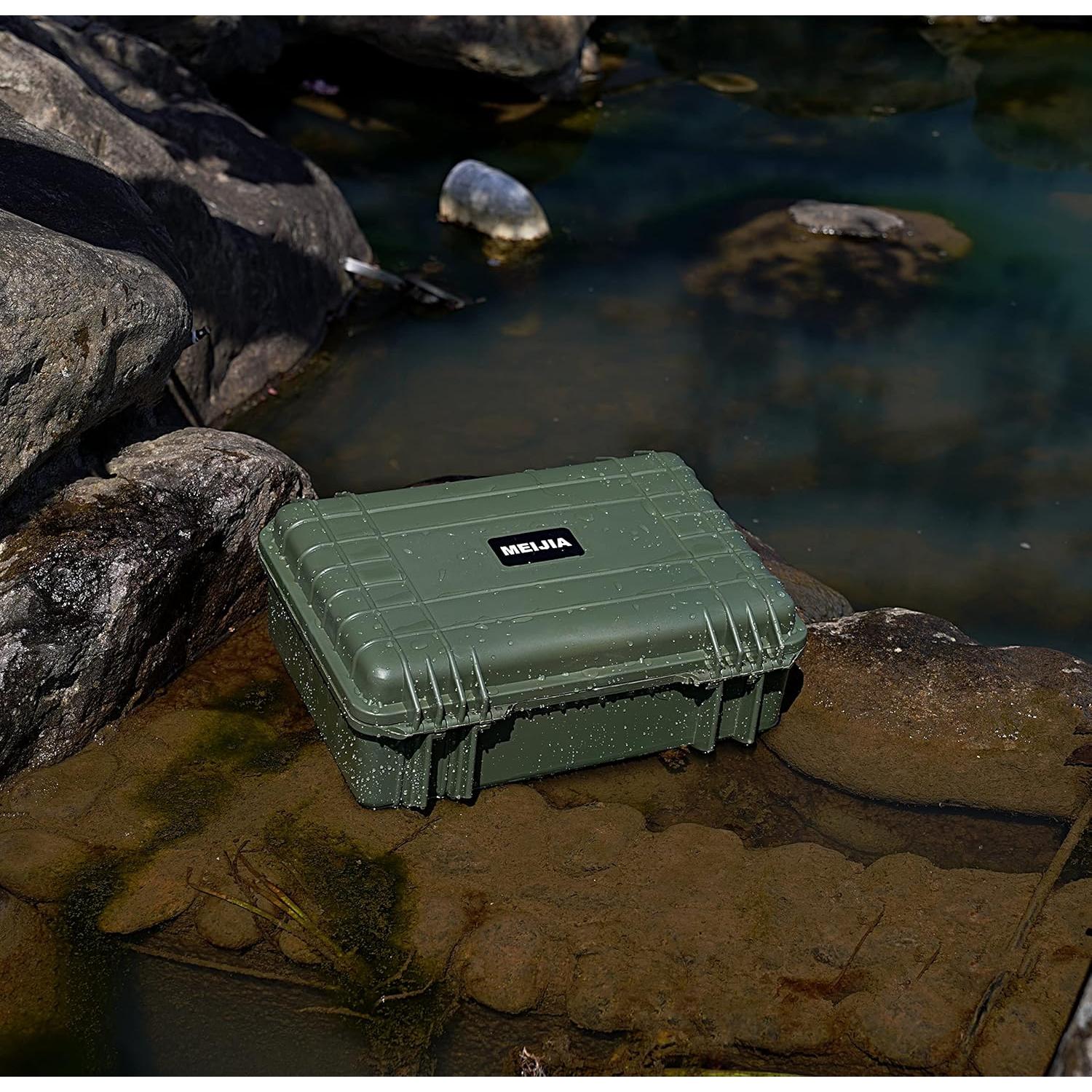 Funda Dura Impermeable MEIJIA 18.5x14.06x6.93 cm Verde