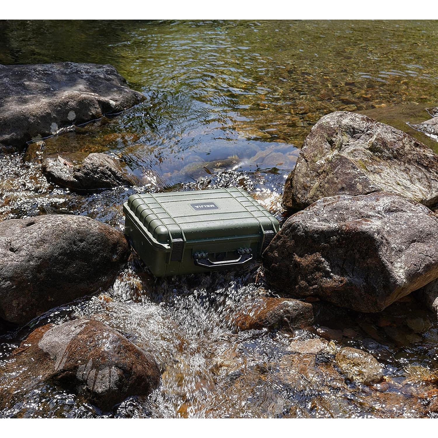 Funda Dura Impermeable MEIJIA 18.5x14.06x6.93 cm Verde