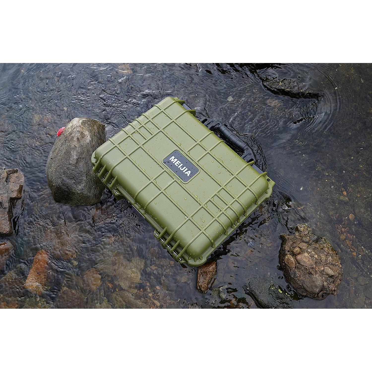 Funda Dura Impermeable MEIJIA 18.5x14.06x6.93 cm Verde