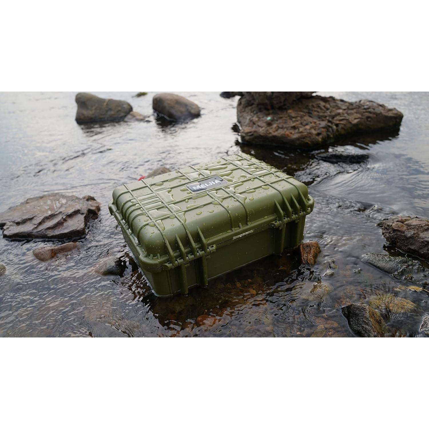 Funda Dura Impermeable MEIJIA 18.5x14.06x6.93 cm Verde