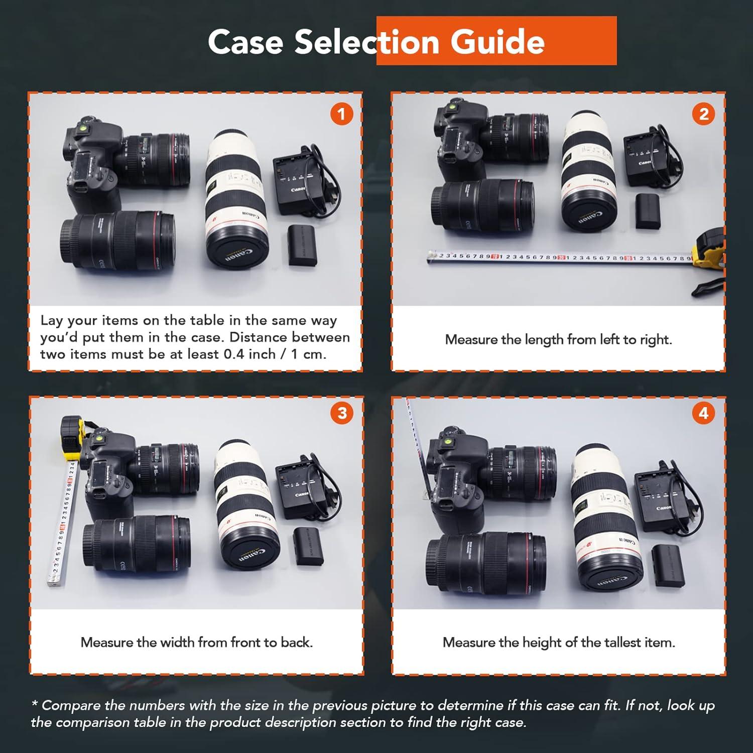 Estuche Duro Impermeable Lykus HC-3010 30x20x12 cm