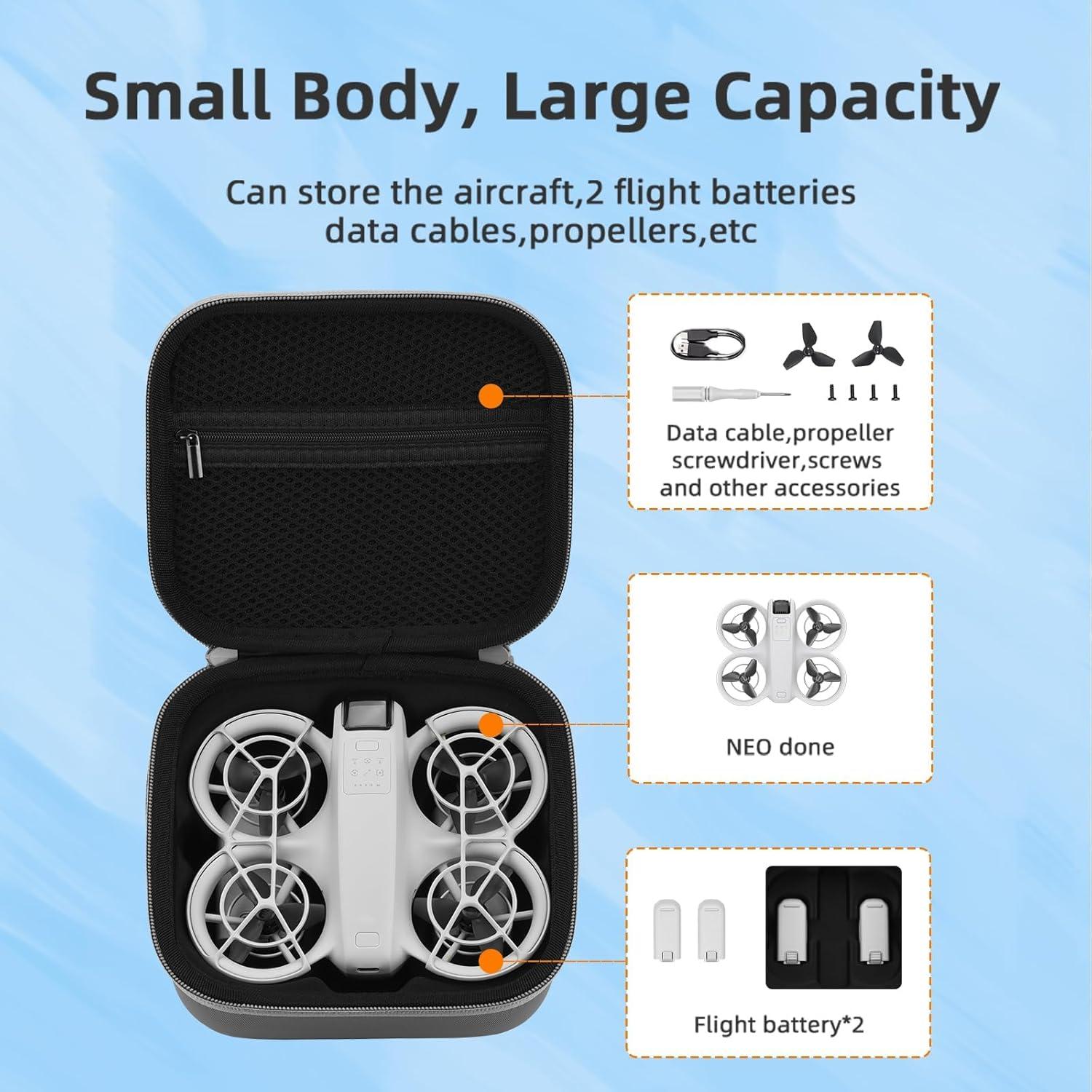 Funda de Transporte Flymile para Drone DJI Neo - Gris