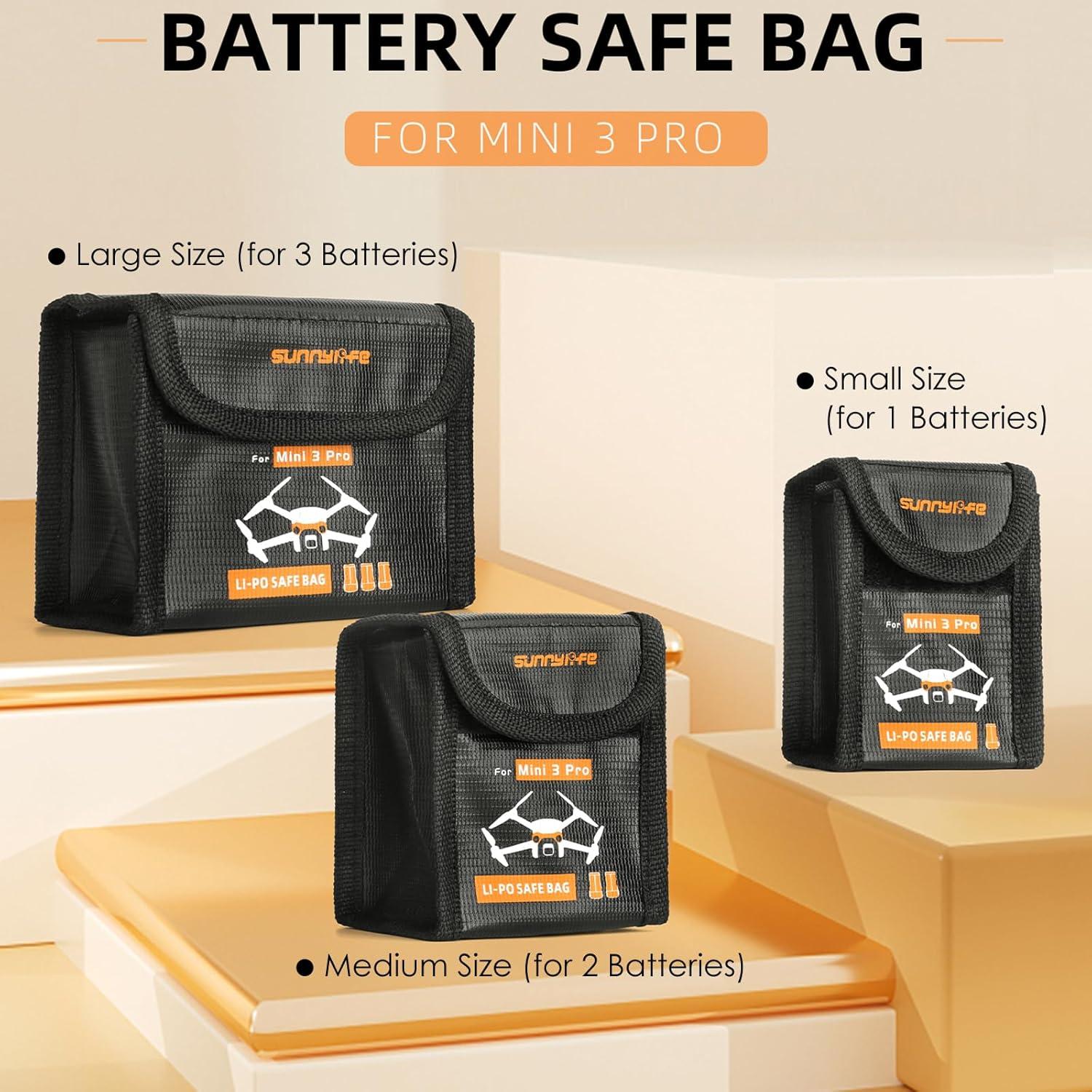 Bolsa de Seguridad CAPART para Baterías DJI Mini 4 Pro - 3pcs