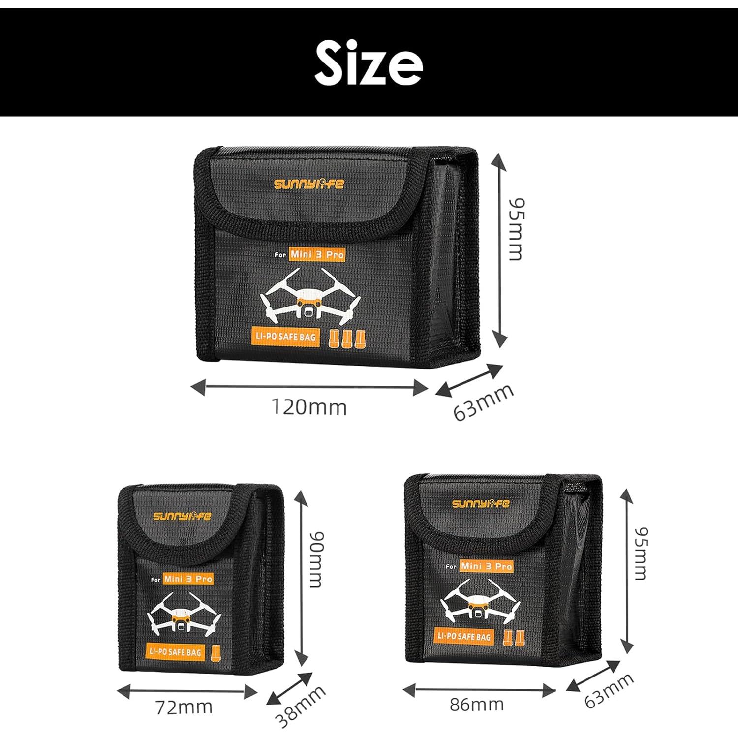 Bolsa de Seguridad CAPART para Baterías DJI Mini 4 Pro - 3pcs