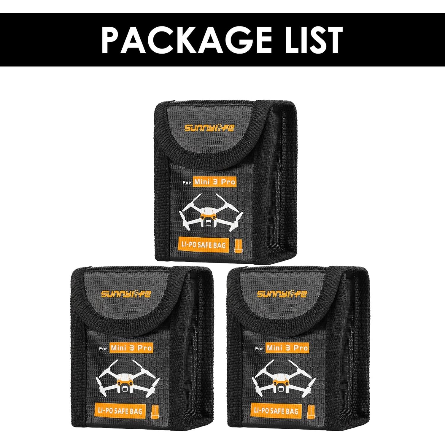 Bolsa de Seguridad CAPART para Baterías DJI Mini 4 Pro - 3pcs