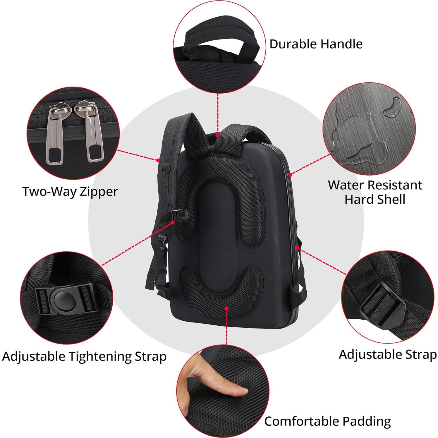 Mochila PONYRC Avata 2 Dura Impermeable para Dron y Accesorios