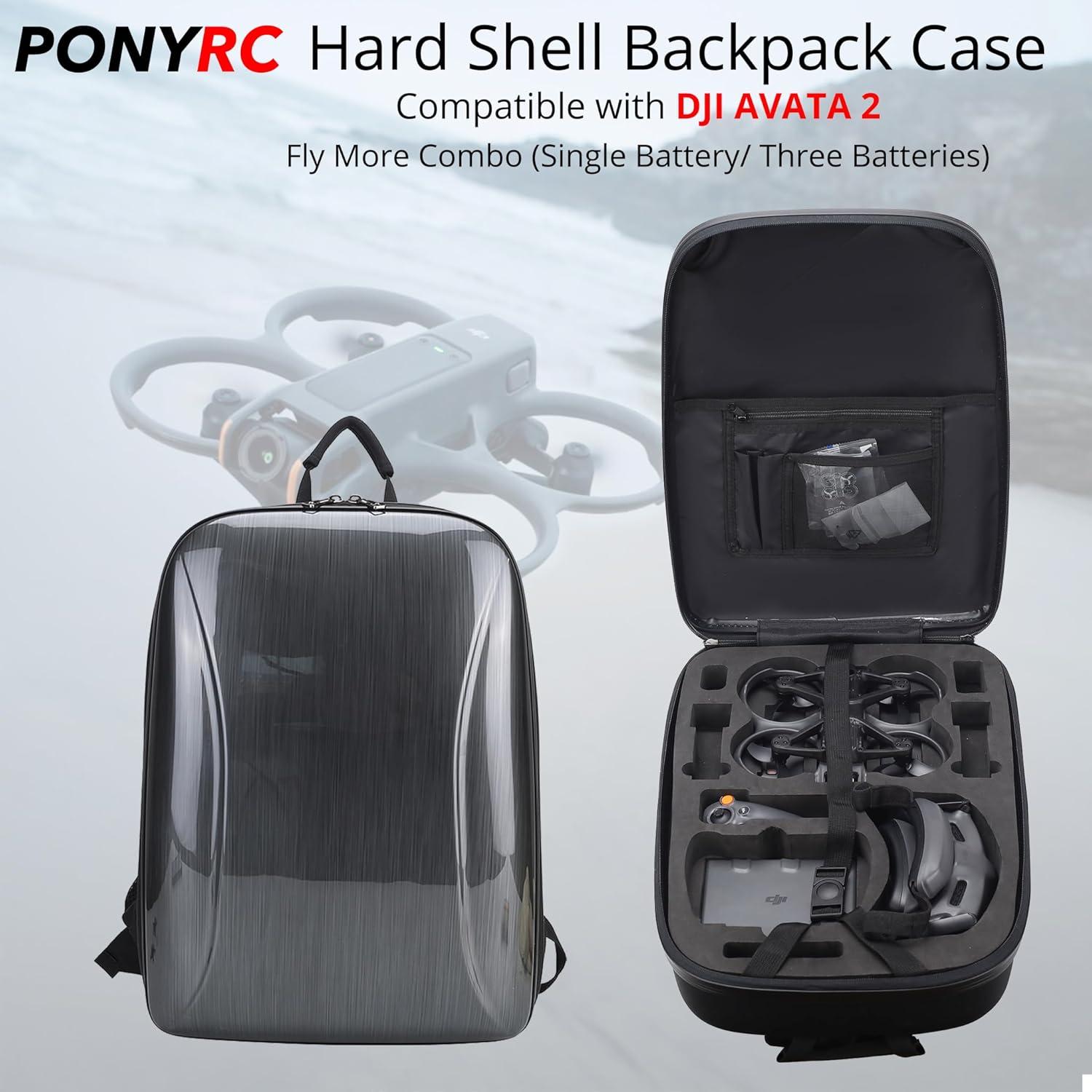 Mochila PONYRC Avata 2 Dura Impermeable para Dron y Accesorios