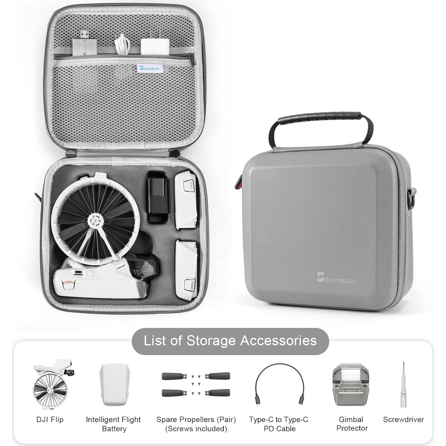 Funda de Transporte Skyreat para Drone DJI Flip y Accesorios
