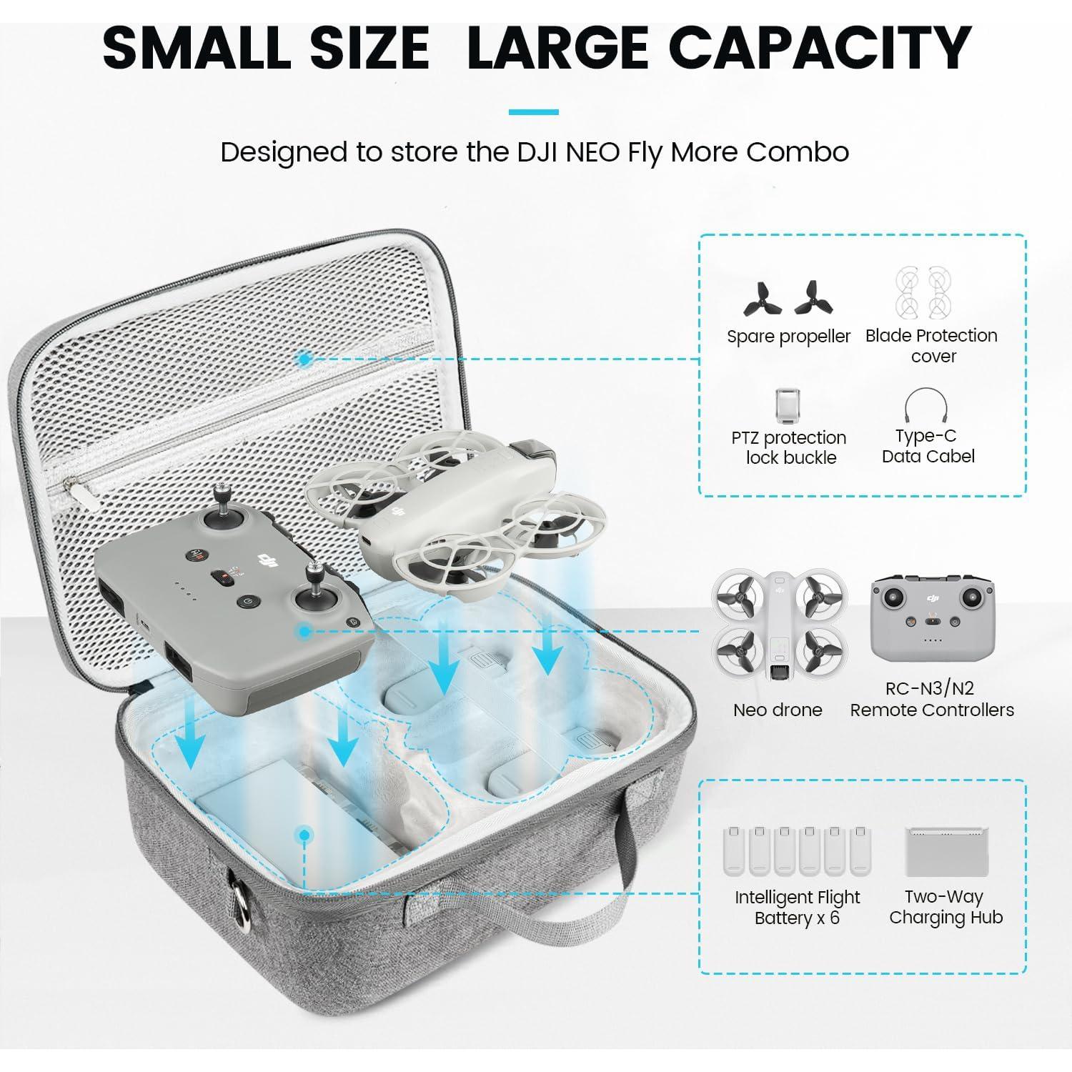 Funda Dura de Transporte GAGITERVR N3 para DJI Neo Drone