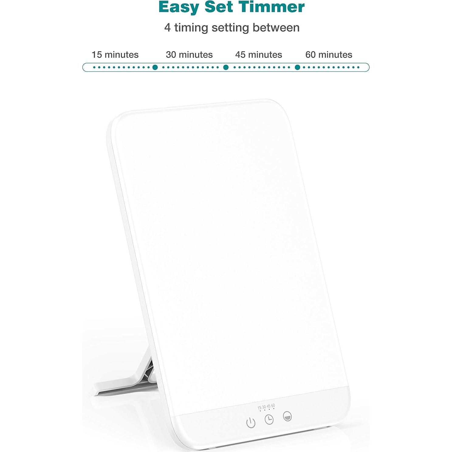 Lámpara de Terapia de Luz Wobrikosee 10000 Lux Sin UV