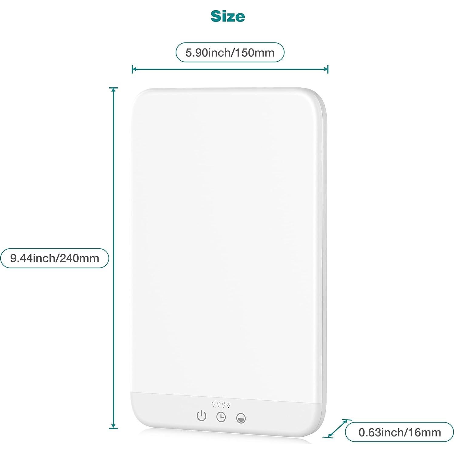 Lámpara de Terapia de Luz Wobrikosee 10000 Lux Sin UV