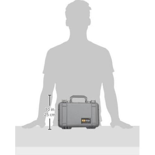 Estuche Protector Pelican 1170 Plata Impermeable IP67