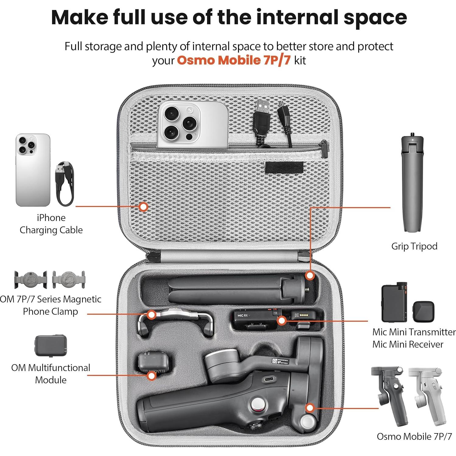 Funda de Nylon para DJI Osmo Mobile 7P/7 - Bolsa Portátil