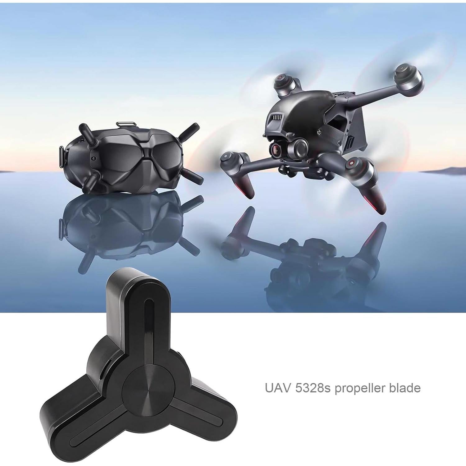 Hélices 5328S para Drone DJI FPV Combo + Caja Almacenamiento