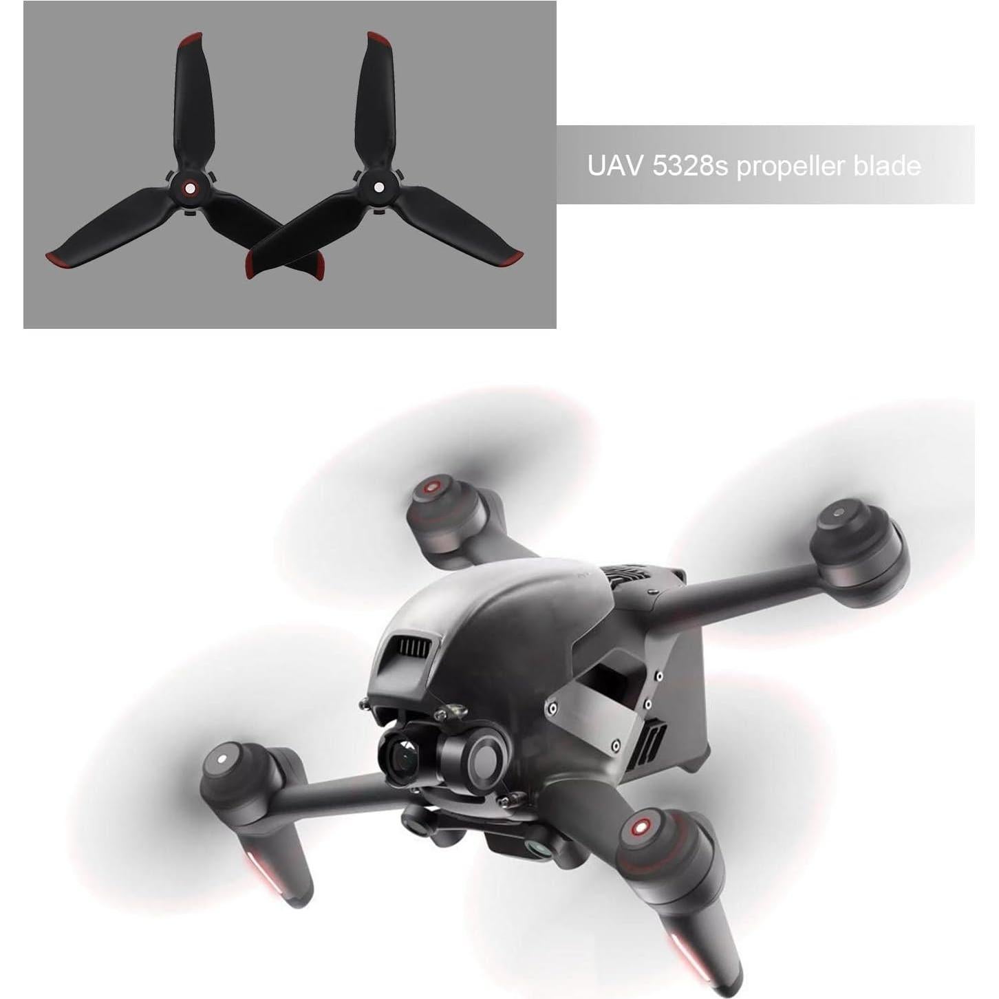 Hélices 5328S para Drone DJI FPV Combo + Caja Almacenamiento