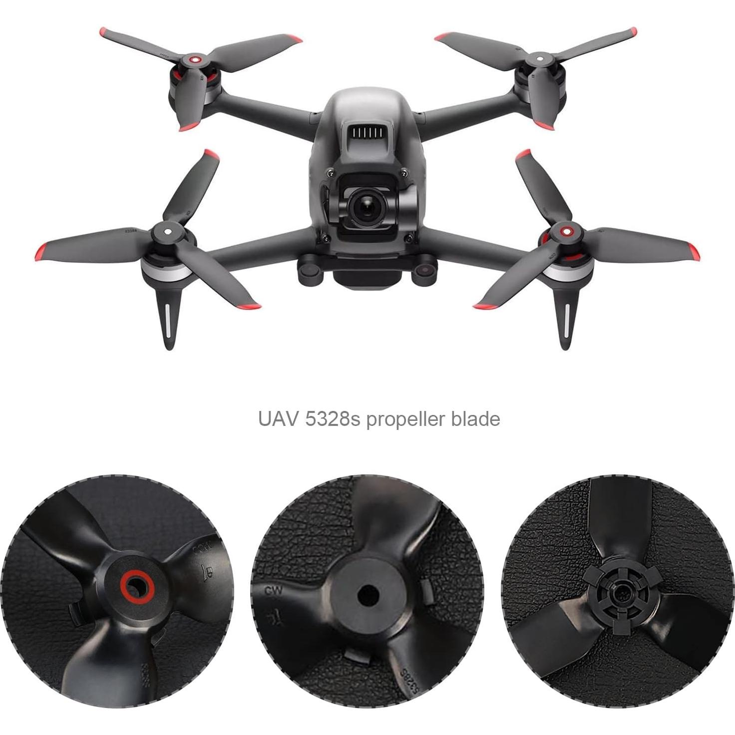 Hélices 5328S para Drone DJI FPV Combo + Caja Almacenamiento