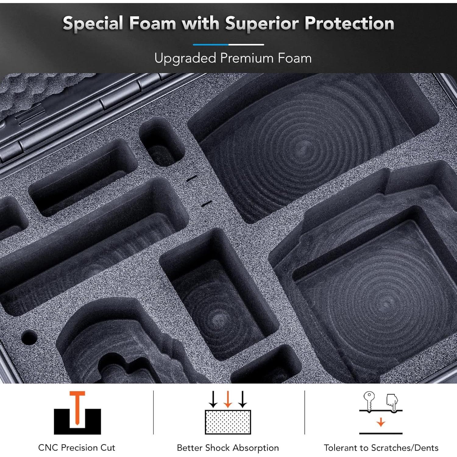 Estuche Duro Impermeable Lykus Titan MM420 para DJI Mini 4 Pro