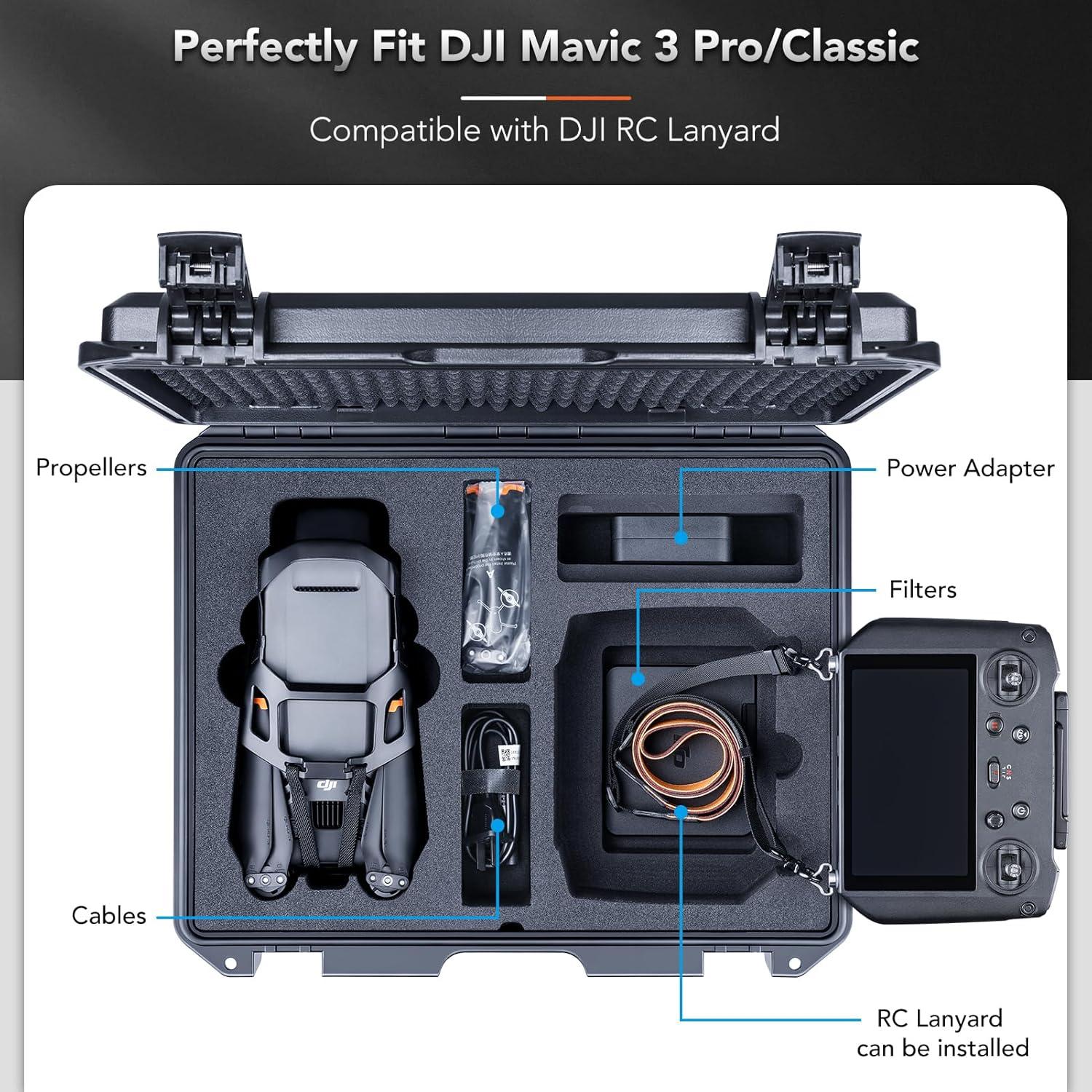 Estuche Duro Impermeable Lykus Titan M340 para DJI Mavic 3 Pro