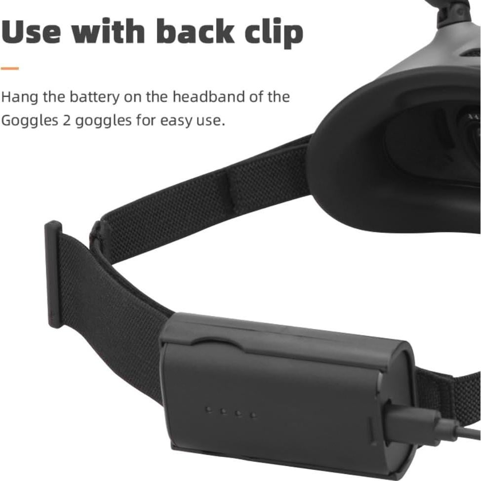 Soporte Clip Batería y Cable Alimentación Axisflying Gafas 2