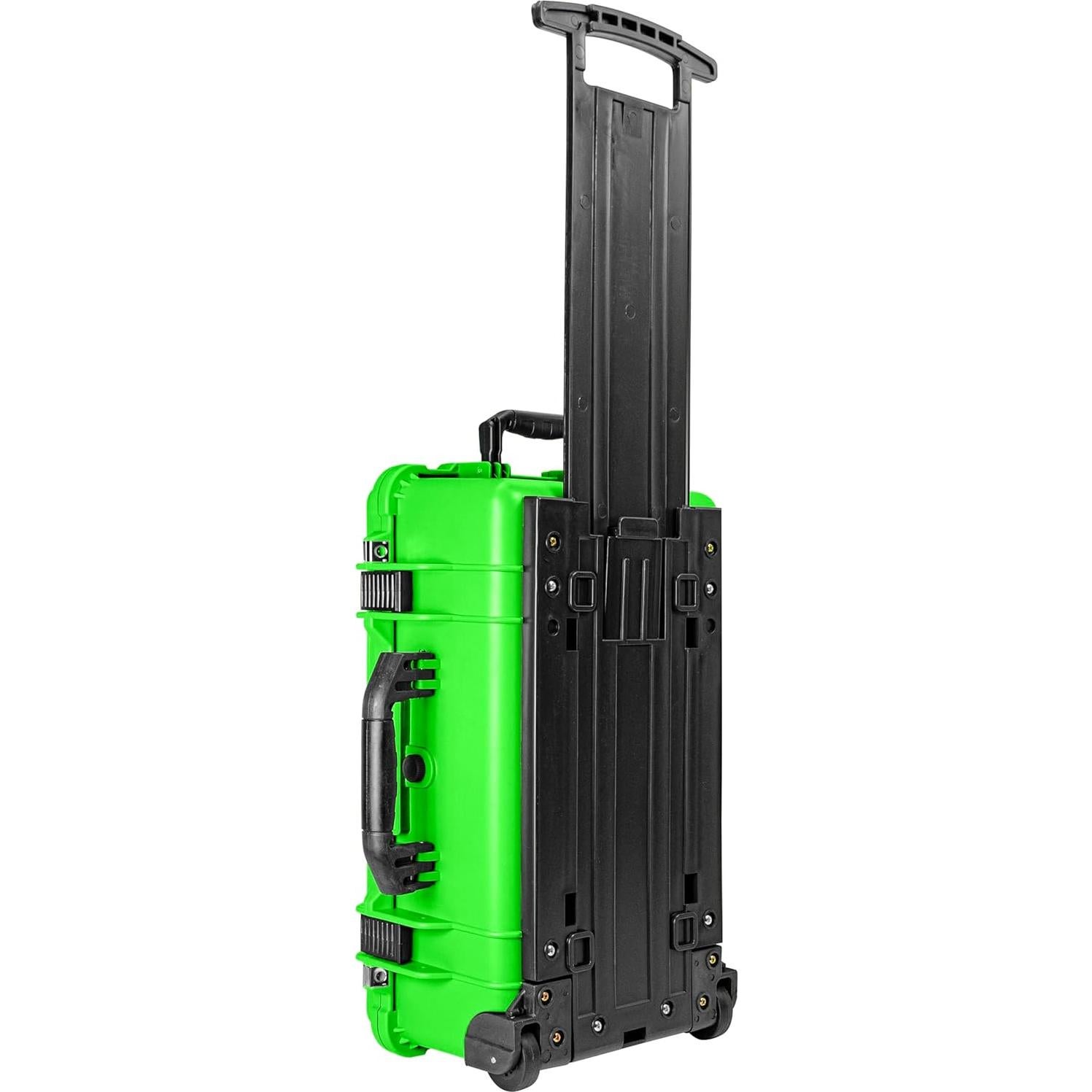 Maleta Rodante Dura Eylar 22" Verde Neón con Espuma RAGAR