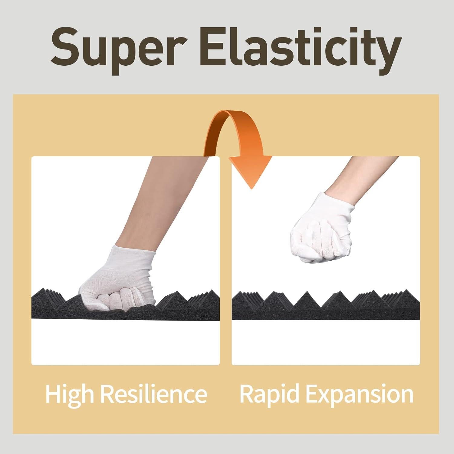 Paquete de 36 Paneles Acústicos AUSLET 30x30 cm Alta Densidad