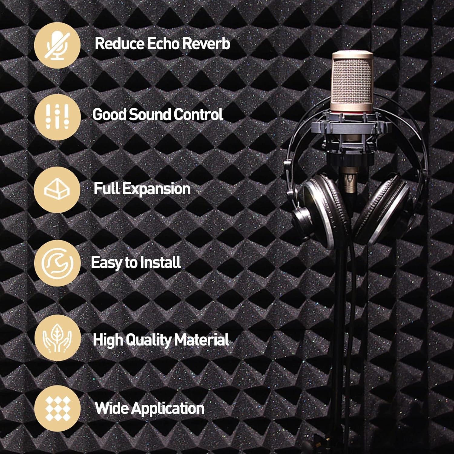 Paquete de 36 Paneles Acústicos AUSLET 30x30 cm Alta Densidad