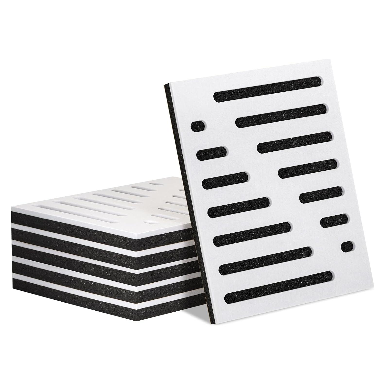 Paquete de 6 Paneles Acústicos QUEENLINK 30x40 cm Doble Capa