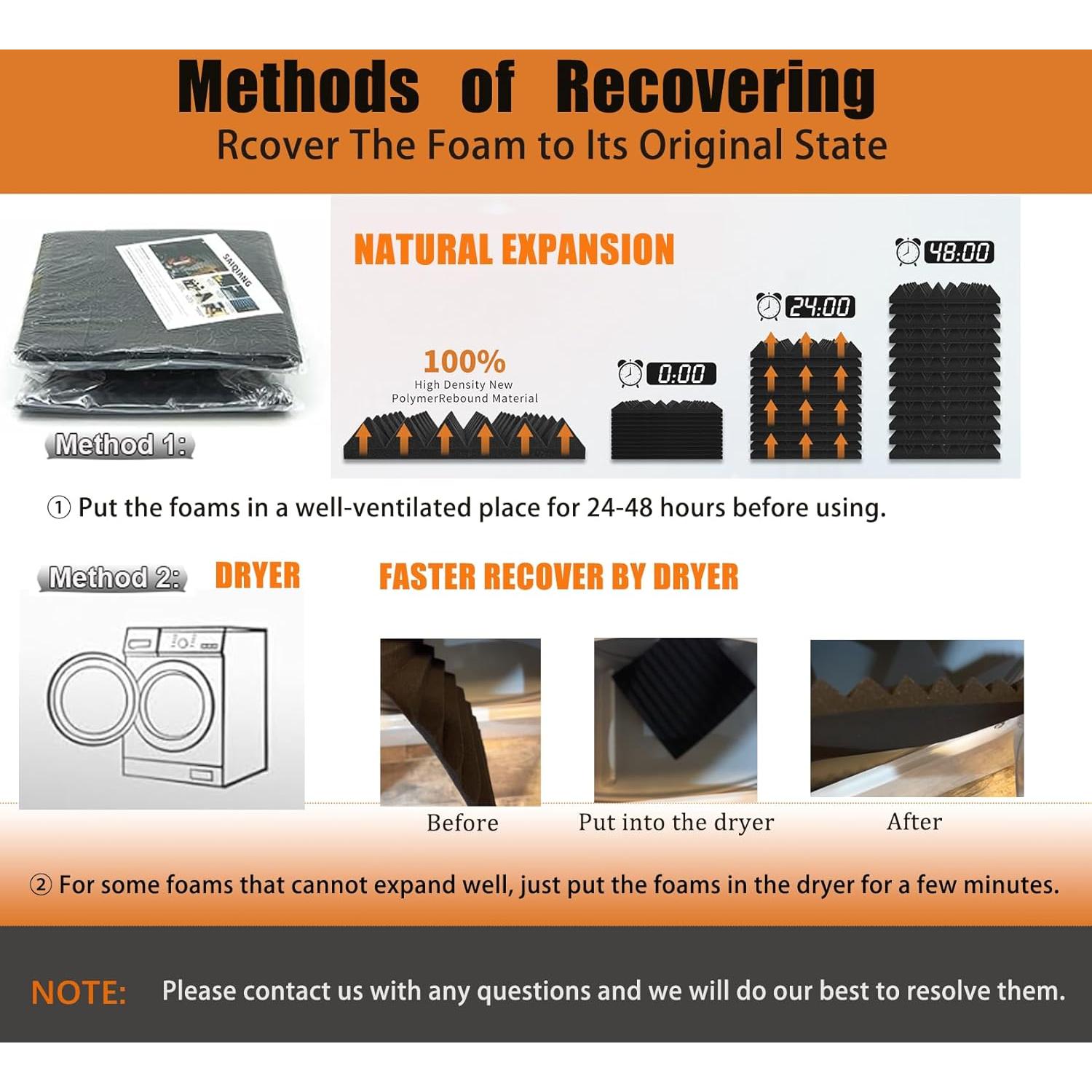 Paneles Acústicos Saiqiang 24 Pirámides Azul 30x30x5 cm