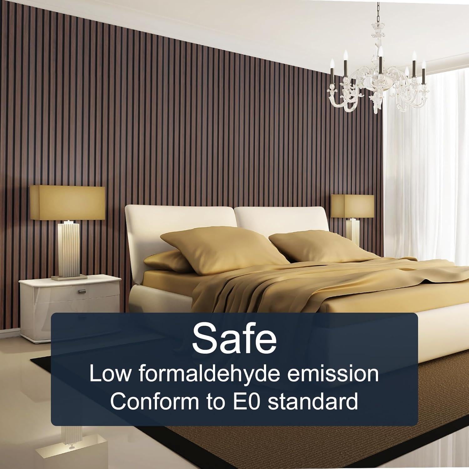 Paneles Acústicos de Madera NeatiEase 4 Piezas 243.84x32 cm