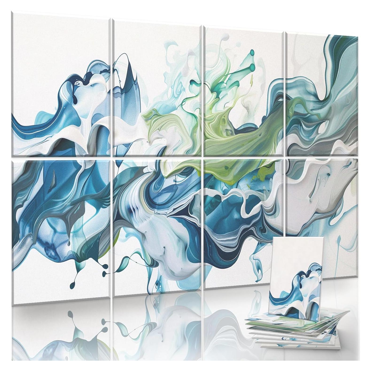 Paquete de 8 Paneles Acústicos Artísticos 121.92x81.28cm