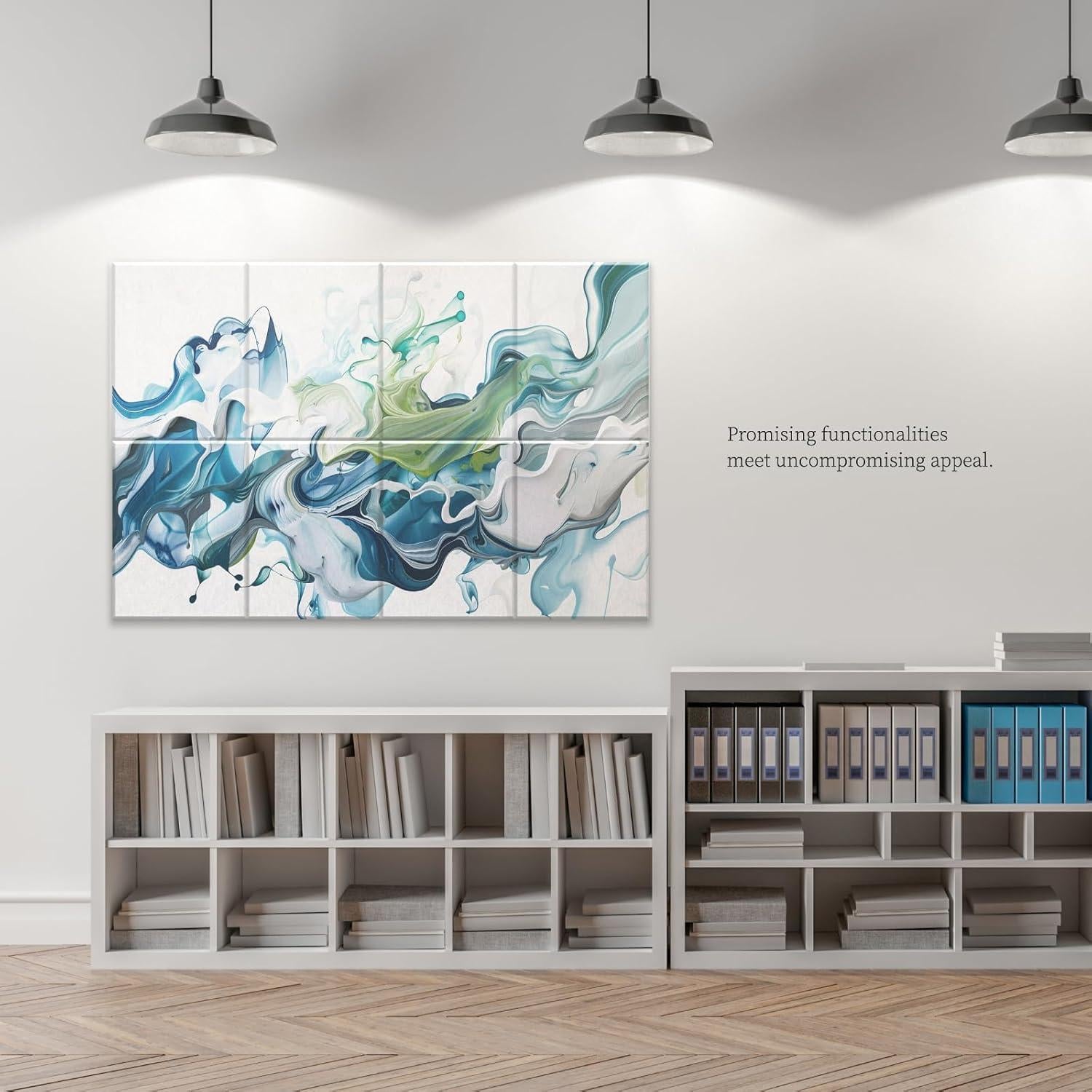 Paquete de 8 Paneles Acústicos Artísticos 121.92x81.28cm