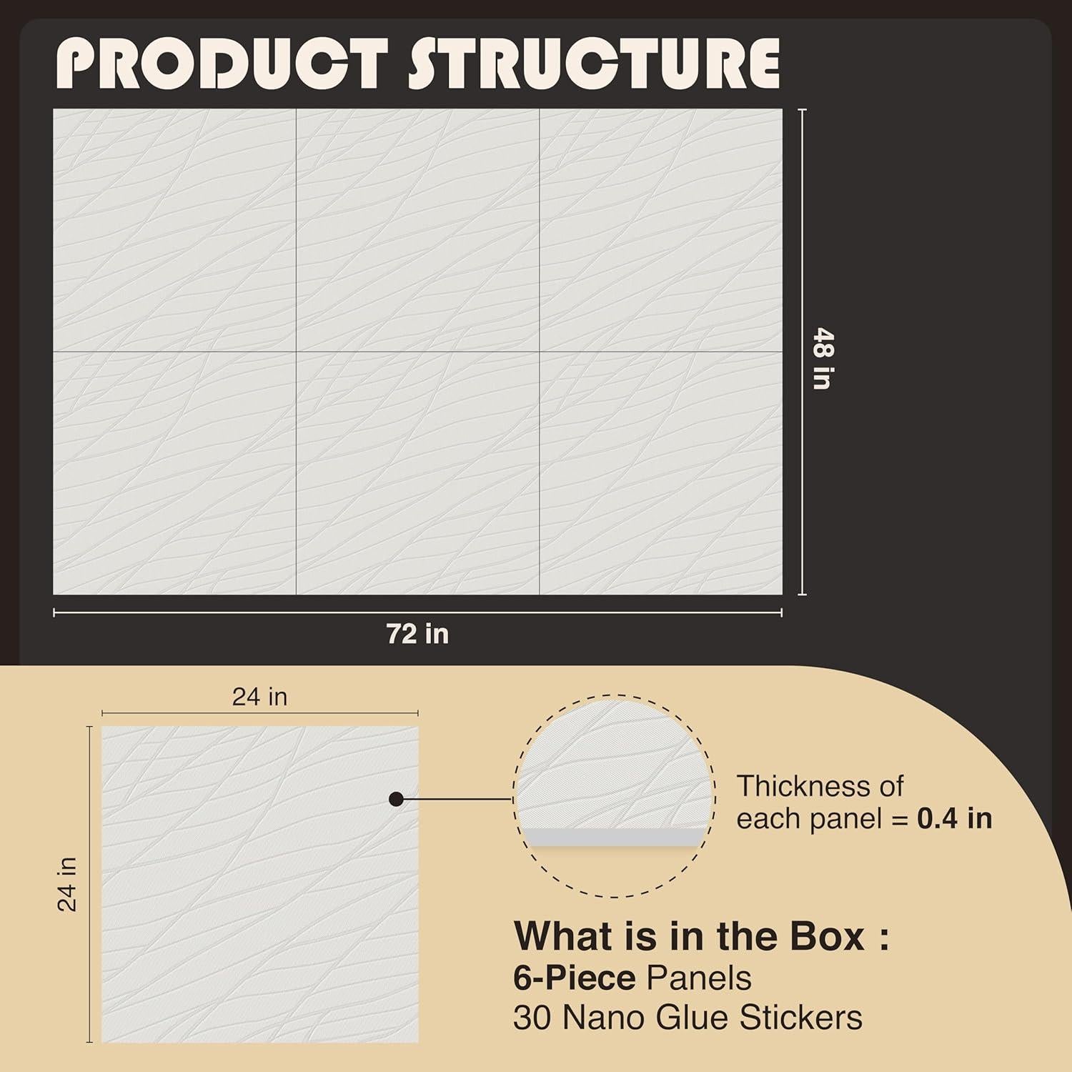 Paneles Acústicos Reverbeon 6 Pack 24x24cm Aislantes Decorativos