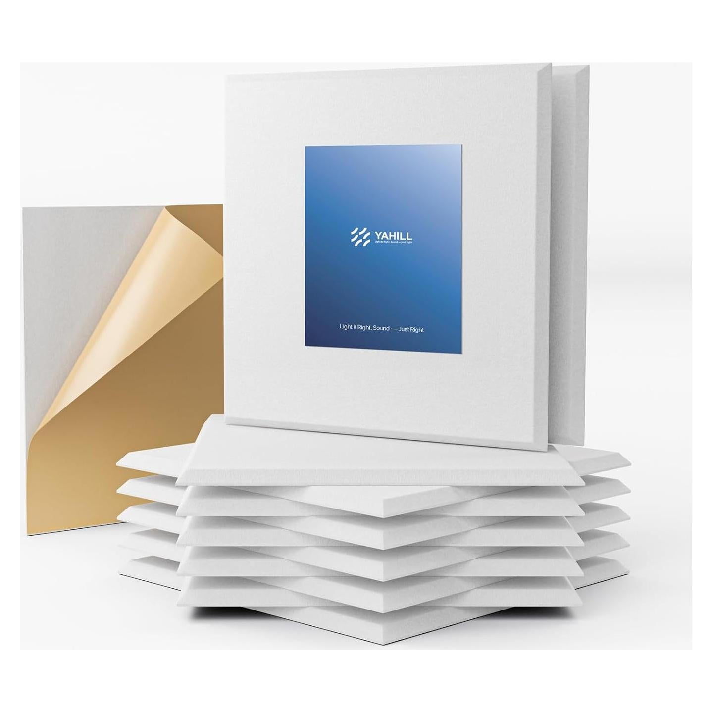 Paneles Acústicos Aislantes Blancos 30.48x30.48cm - Paquete de 12