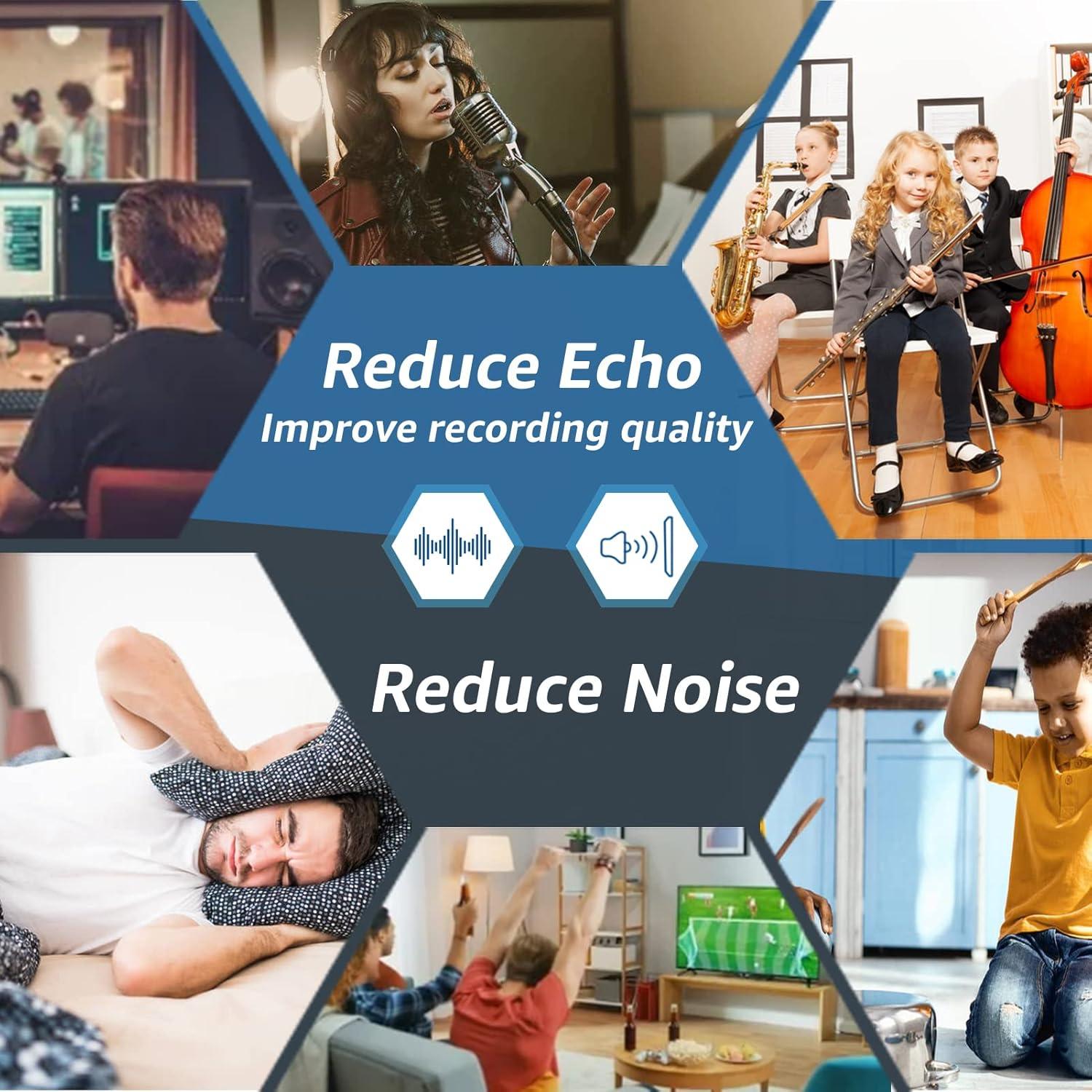 Paneles Acústicos Autoadhesivos Art3dwallpanels 12 Piezas 35.56x30.48cm