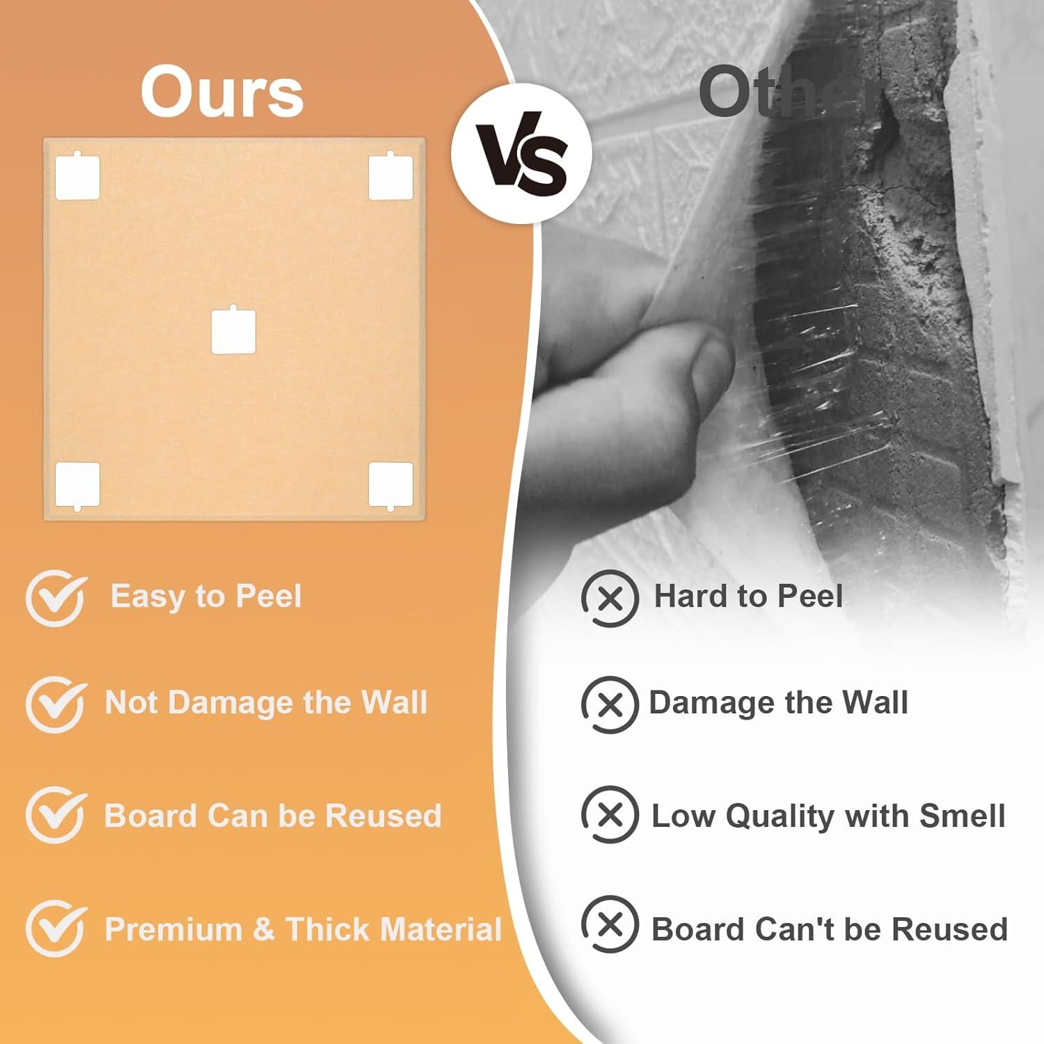 Paquete de 12 Paneles Acústicos HWLIYUTAI 30.48x30.48cm Camel